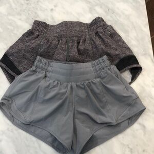 Lululemon Hotty Hot Shorts LR 2.5” Size 0 (2 pair lot)